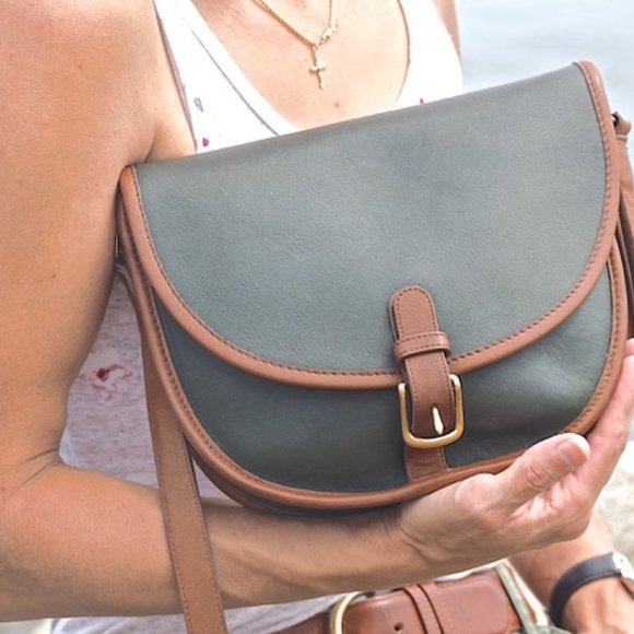 Coach Handbags - 🐎Like New, Vintage Coach Green Riding Spectator,U